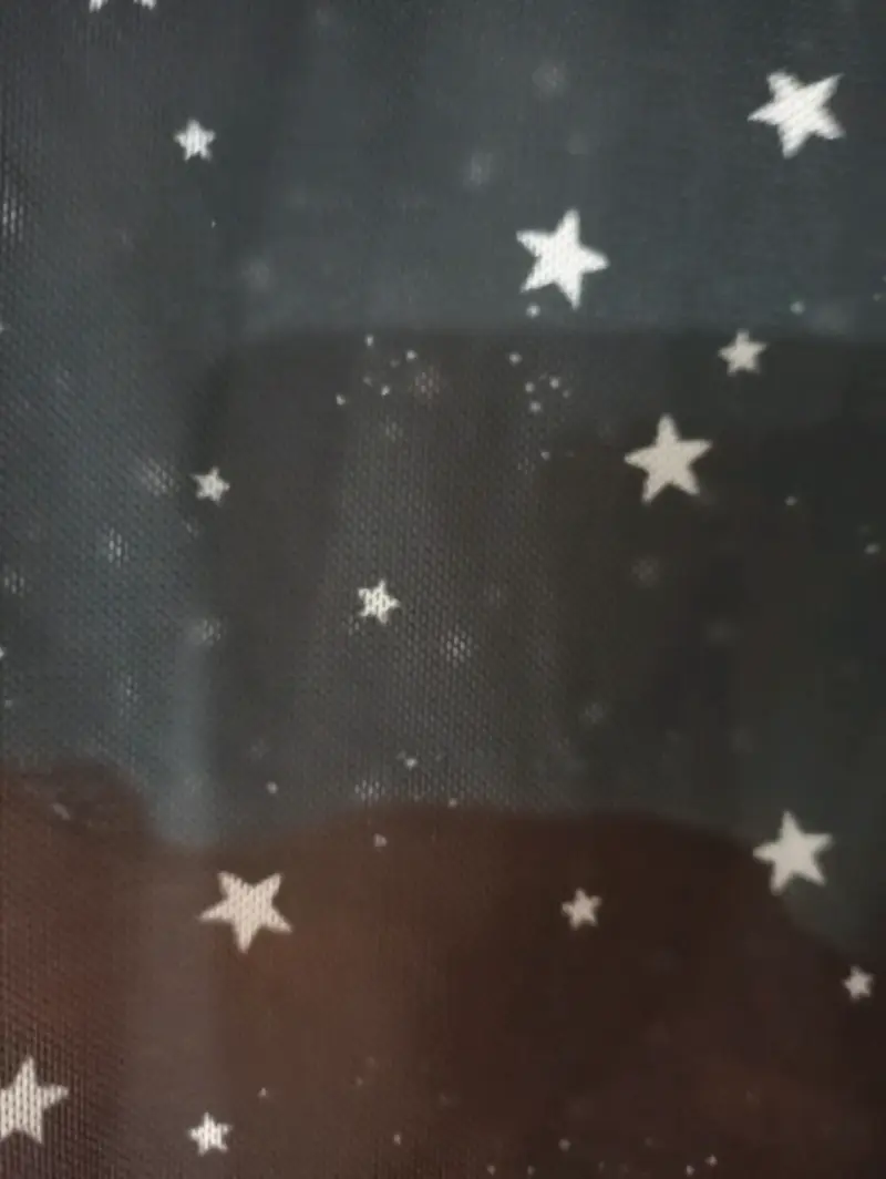Polera transparente negra con estrellas Fiorucci - 2
