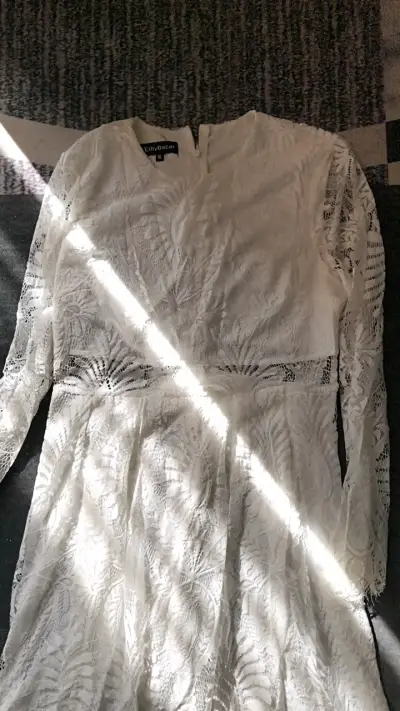 Vestido de encaje blanco City Breeze - miniatura 2