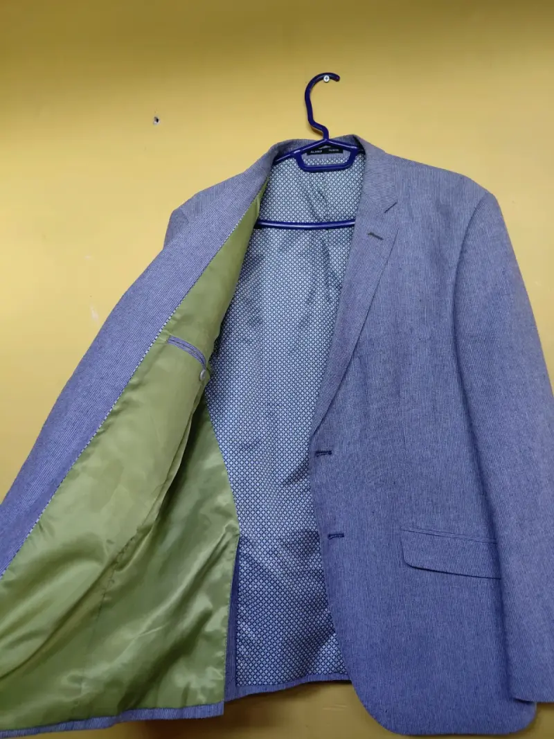 Blazer azul claro para hombre - 2