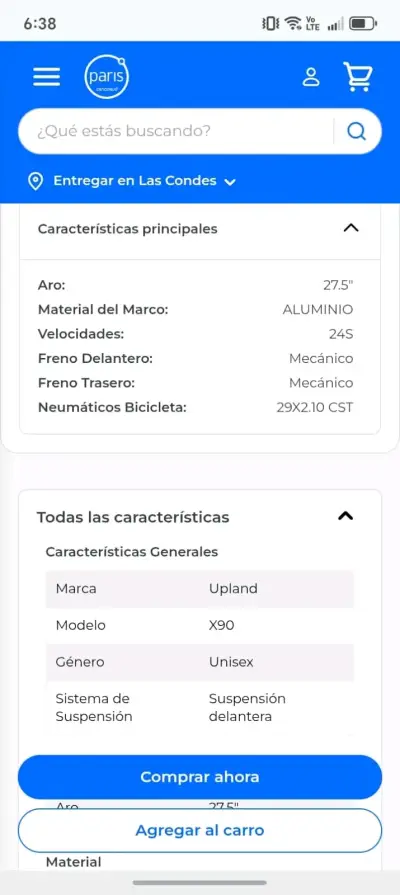Bicicleta Upland X-90 Aro 29 unisex - miniatura 6