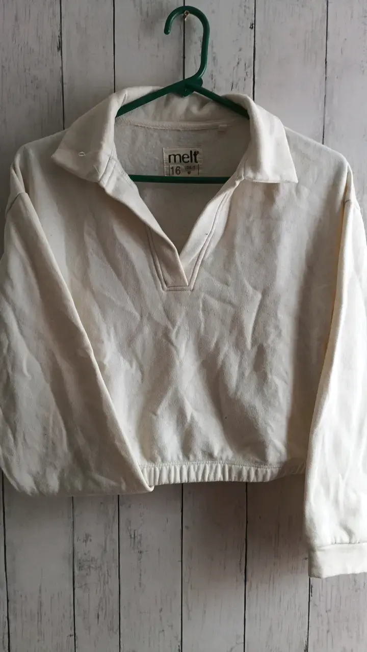 Poleron blanco Melt de algodón
