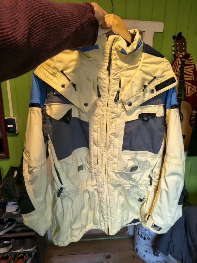 Chaqueta de esquí Spyder amarilla y azul - 1