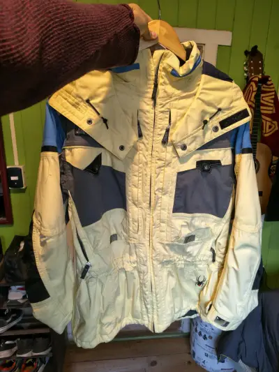 Chaqueta de esquí Spyder amarilla y azul - miniatura 1
