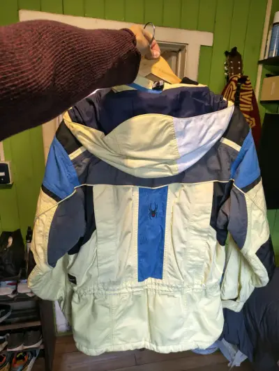 Chaqueta de esquí Spyder amarilla y azul - miniatura 2