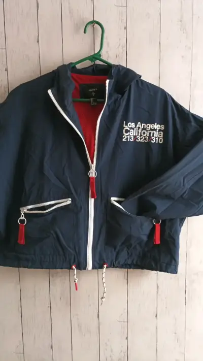 Chaqueta azul Forever 21 con capucha - miniatura 1