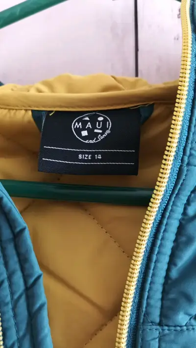 Chaqueta acolchada azul con capucha Maui - miniatura 2