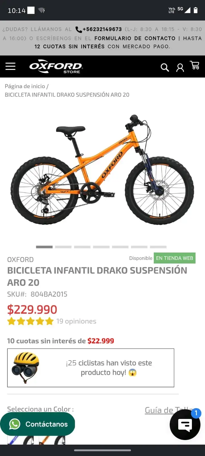 Bicicleta de montaña Oxford Draco naranja - 3
