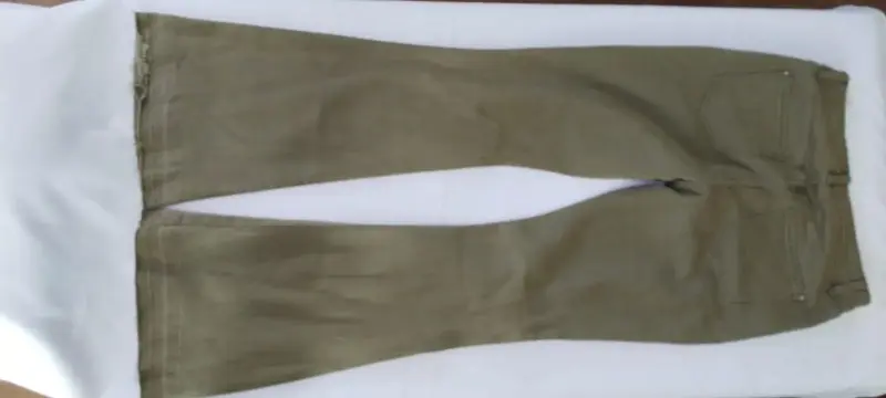 Pantalones de mezclilla verde oliva - 1
