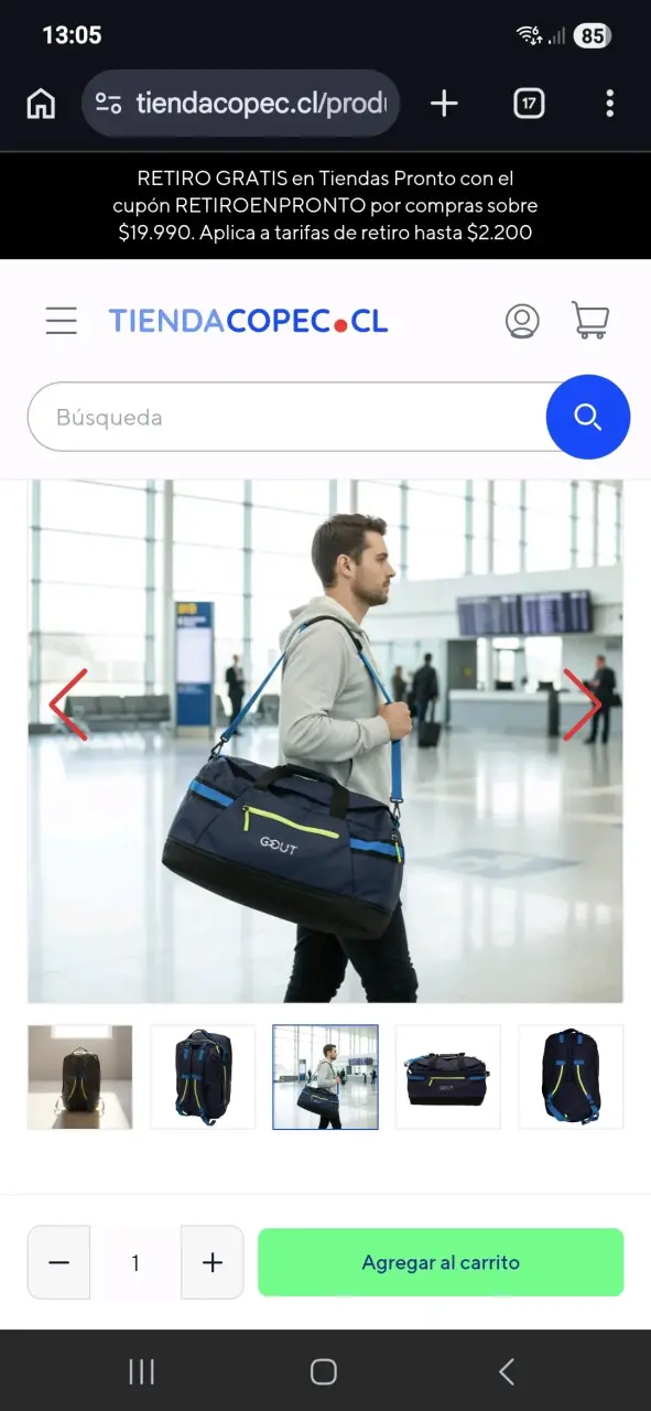 Mochila 2 en 1 XL para viaje resistente - 2