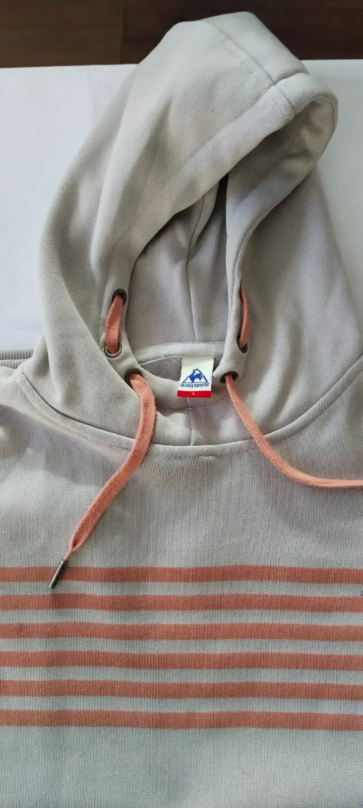Polerón Le Coq Sportif con capucha gris - 1