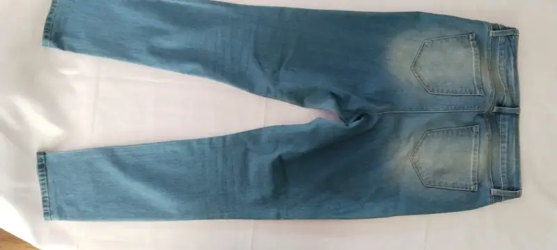 Jeans azul claro desgastado para mujer - 2