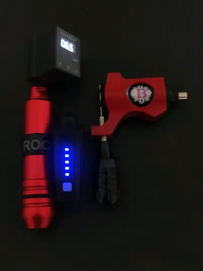 Maquina de tatuajes rocket v3 + extras - miniatura 1