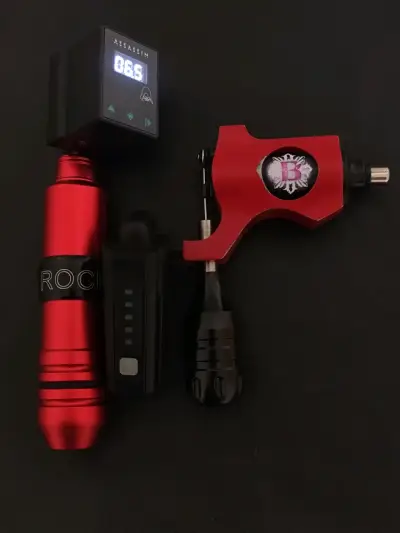 Maquina de tatuajes rocket v3 + extras - miniatura 2
