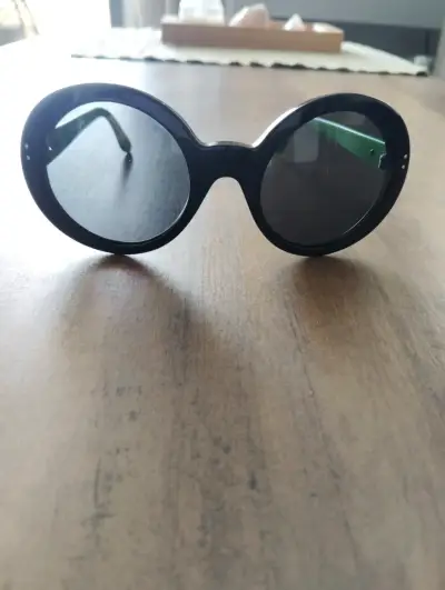 Gafas de sol redondas negro y verde Ralf lauren - miniatura 1