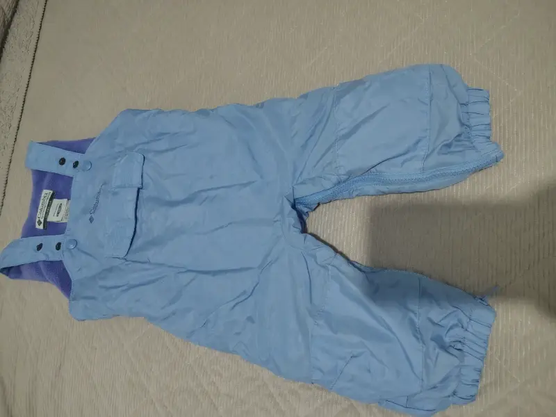 Overol de nieve Columbia azul para niños - 3