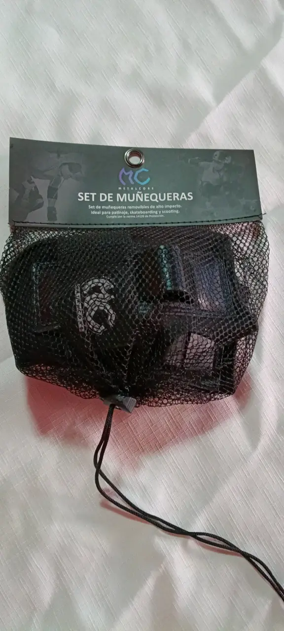 Muñequera ajustable negra - 3