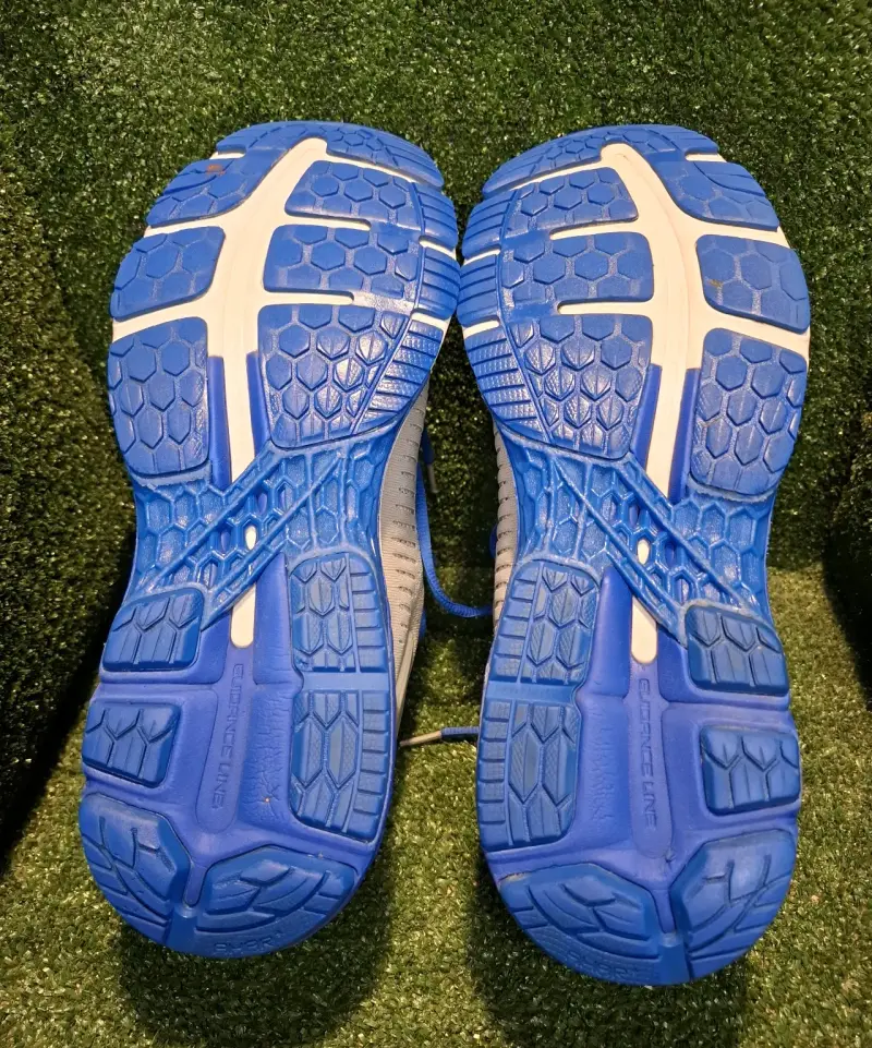 Zapatillas deportivas Asics grises y azules - 3