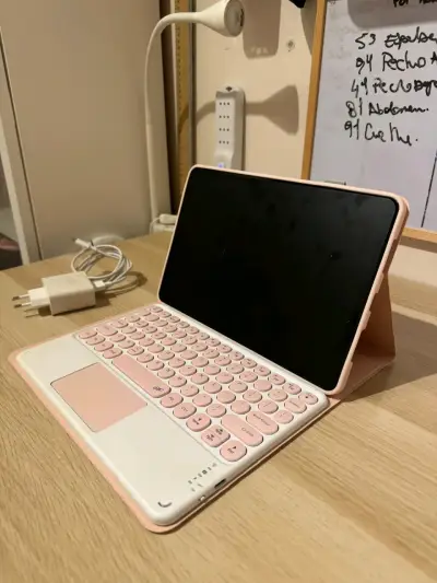 Tablet xiaomi con teclado desmontable rosa - miniatura 1