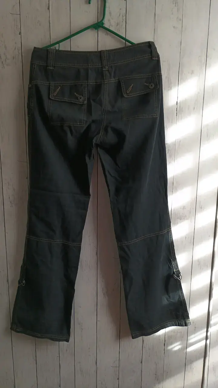 Pantalones de mezclilla negro para mujer - 3