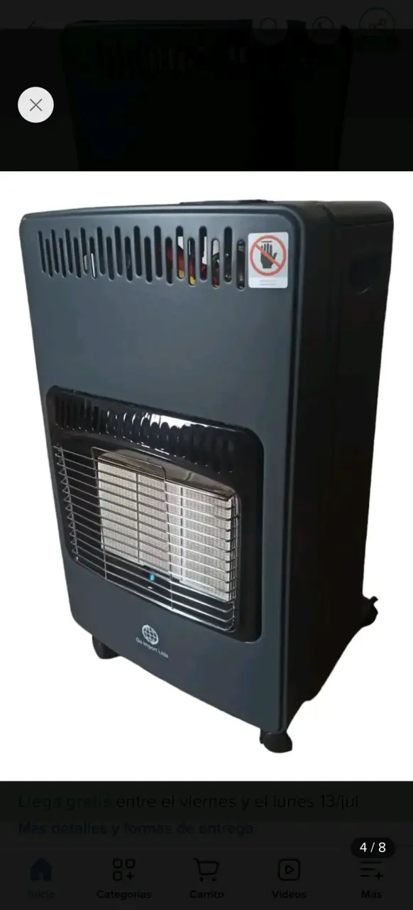 Estufa a gas plegable con regulador y manguera - 2