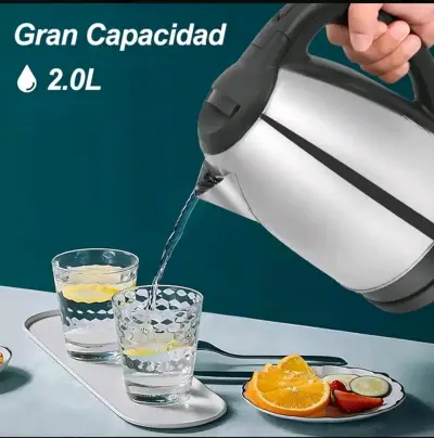 Hervidor eléctrico de acero inoxidable 2L - miniatura 1