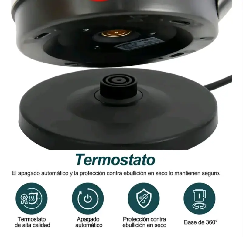 Hervidor eléctrico de acero inoxidable 2L - 5