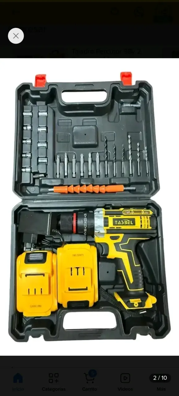 Taladro inalámbrico con set de brocas - 6