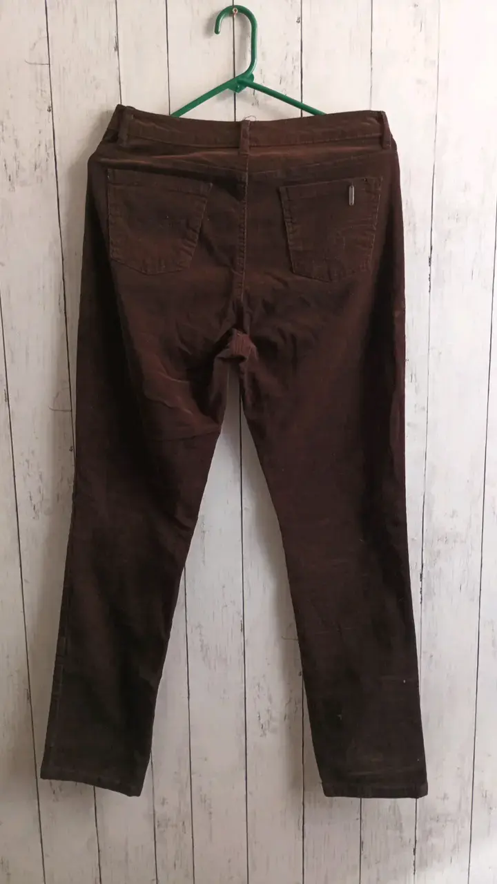 Pantalon de cottele marron Newport para mujer - 3