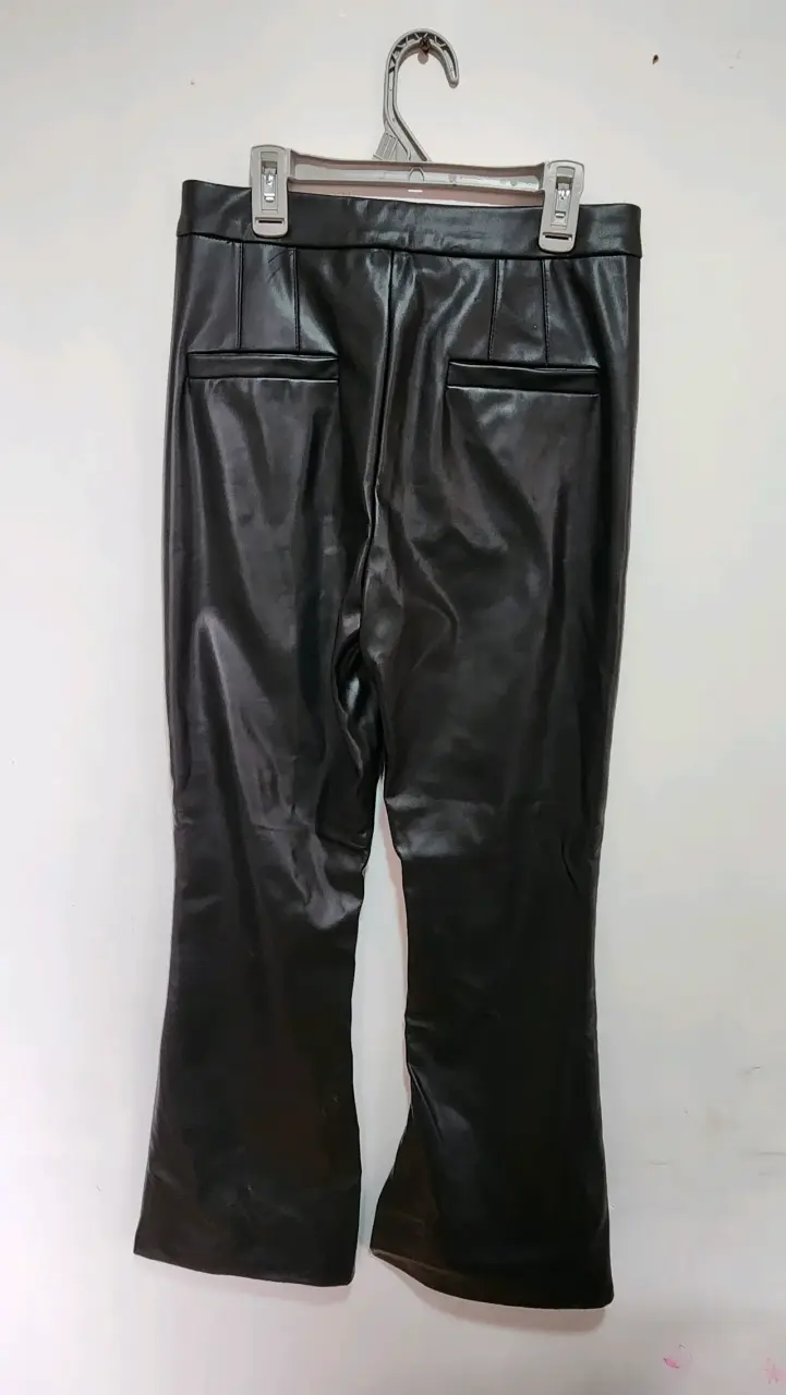 Pantalones de cuero negro Fiorucci - 2