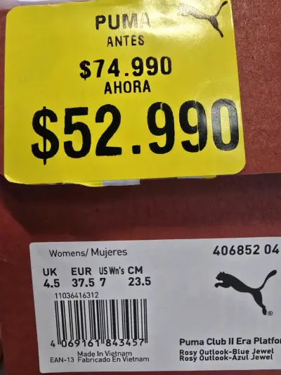 Zapatillas Puma rosas con detalles azules - miniatura 2