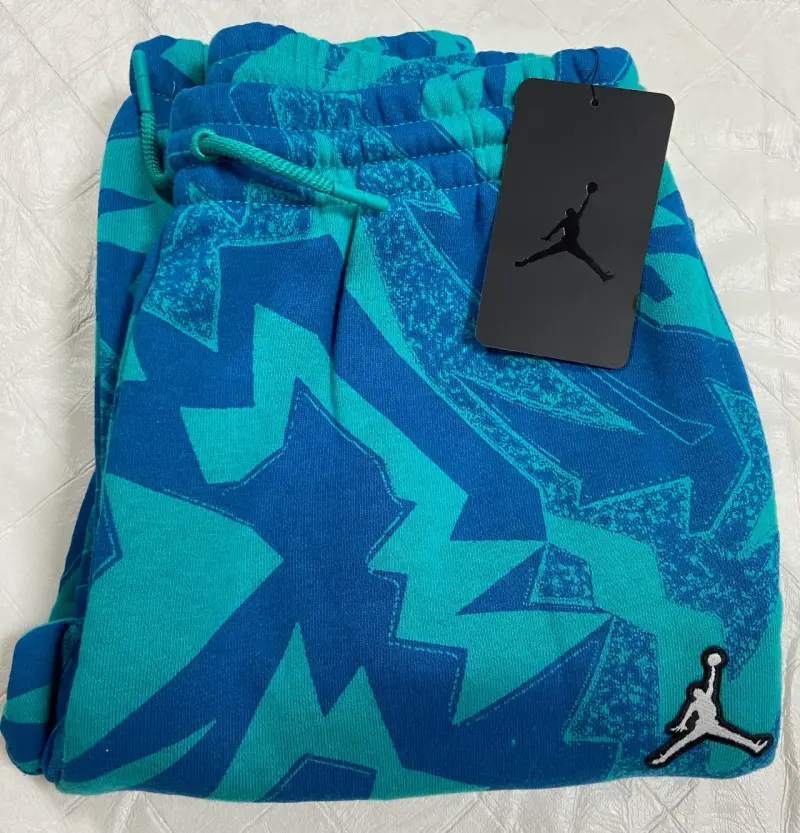 Pantalones deportivos Jordan azul estampado - 1