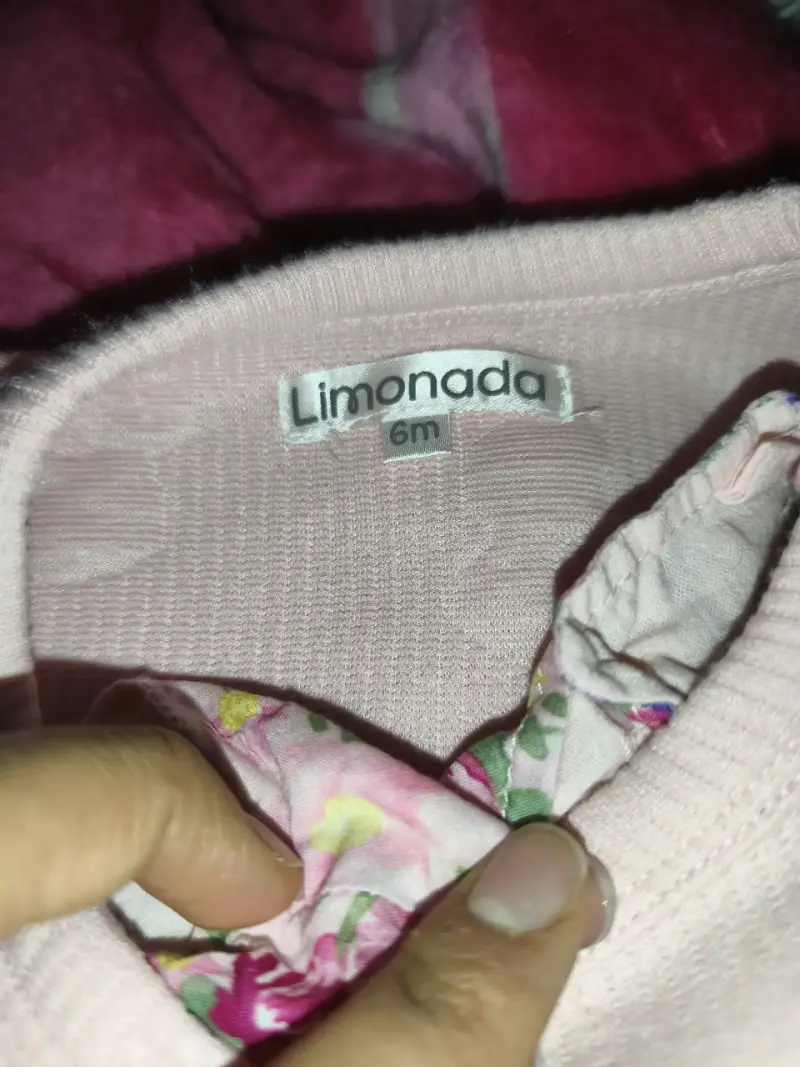 Vestido floral para niña con bolero rosa - 2