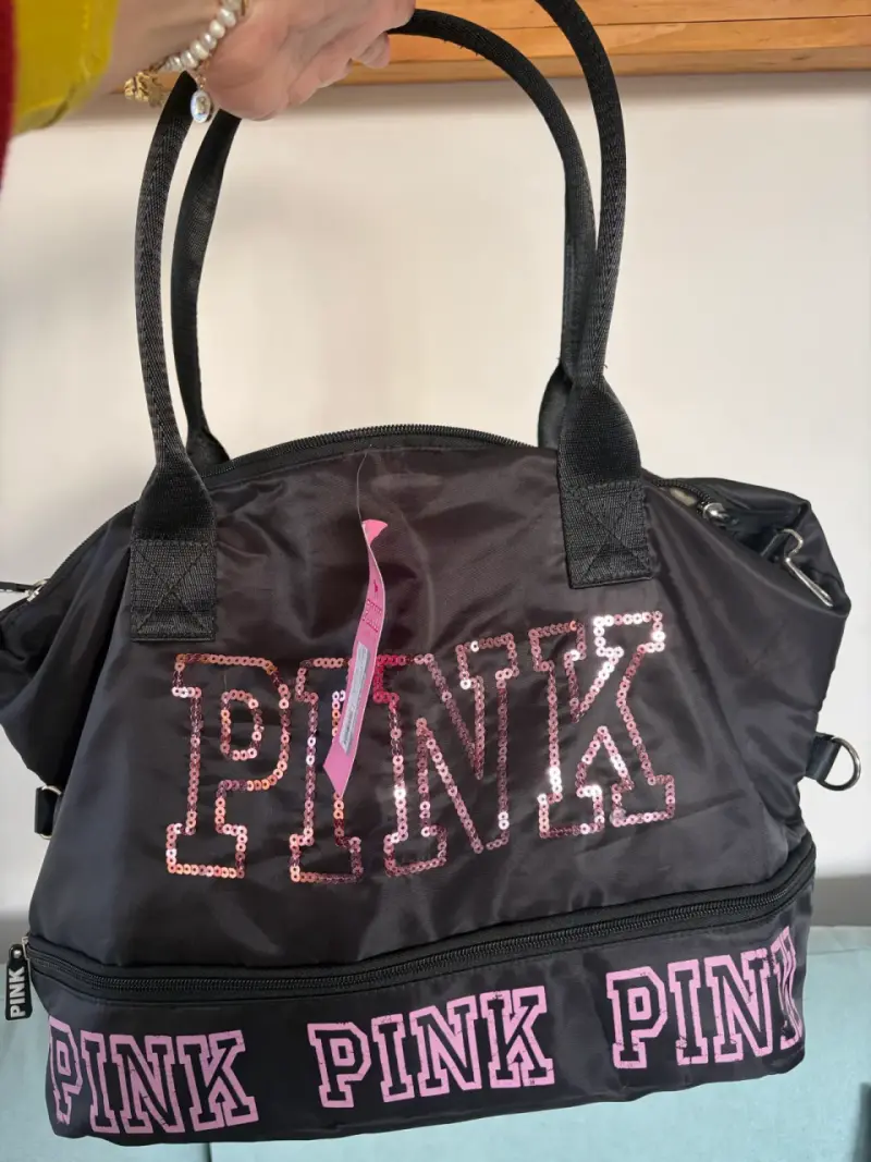 Bolso deportivo negro PINK - 2