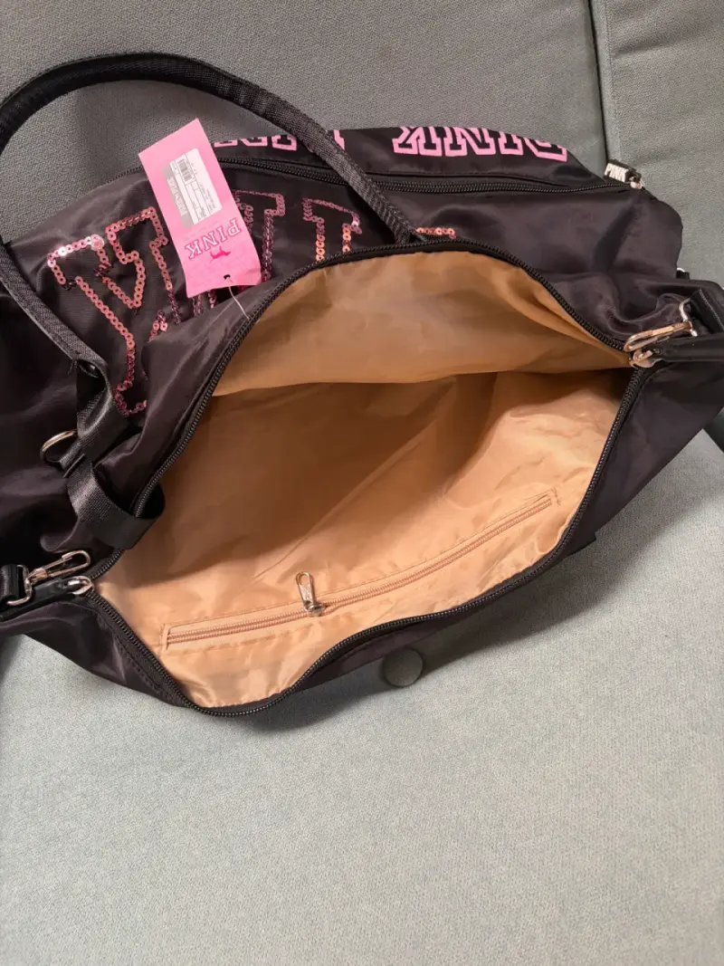 Bolso deportivo negro PINK - 3