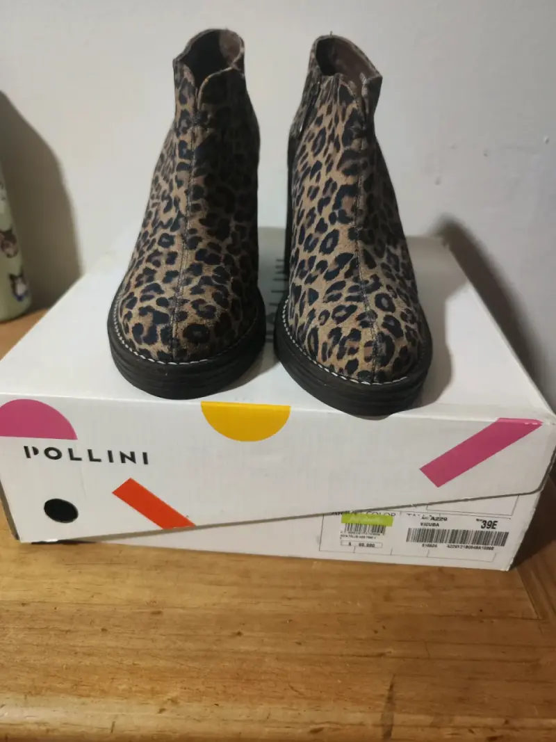 Botines de mujer Pollinicon estampado animal print - 2