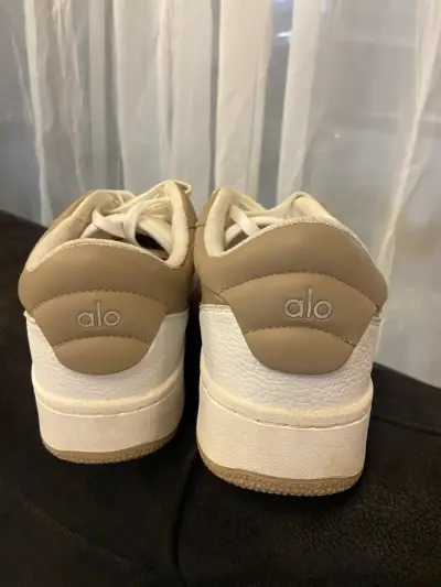 Zapatillas deportivas blancas y beige Alo - miniatura 5