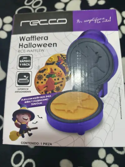 Wafflera Halloween Recco antiadherente - miniatura 1