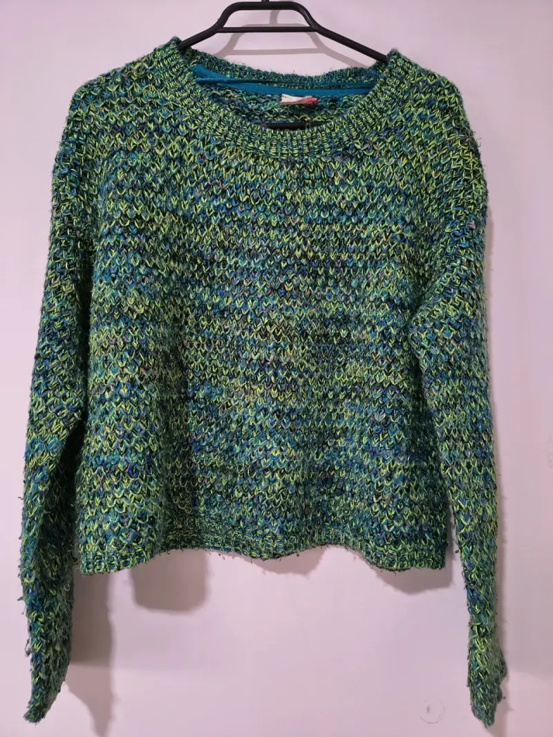 Suéter tejido multicolor para mujer