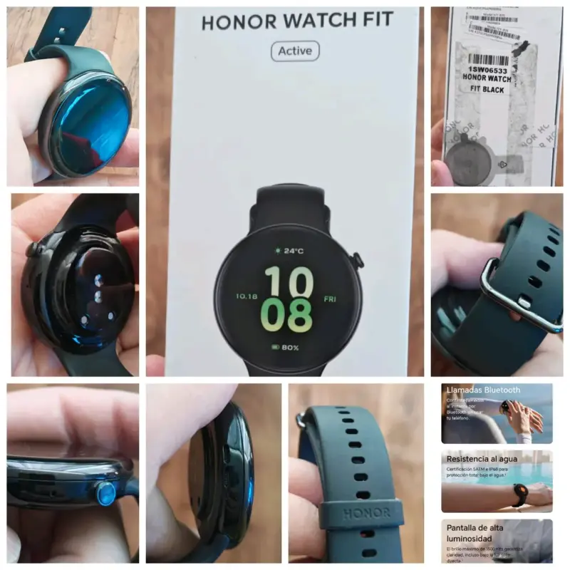 Honor Watch Fit Active negro con pantalla AMOLED