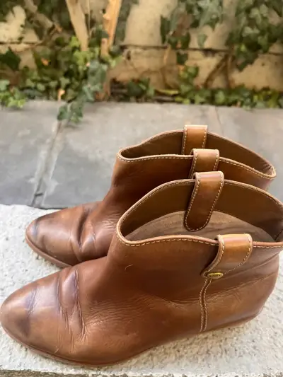 Botines de cuero marrón para mujer Michael Kors - miniatura 2