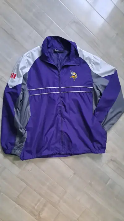Chaqueta deportiva  morada y gris - miniatura 1