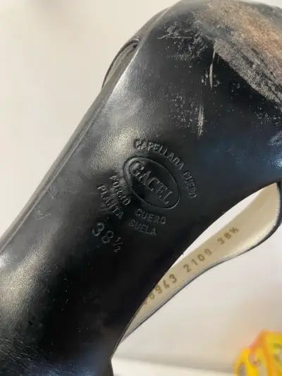 Zapatos de tacón abiertos Gracel negros - miniatura 3