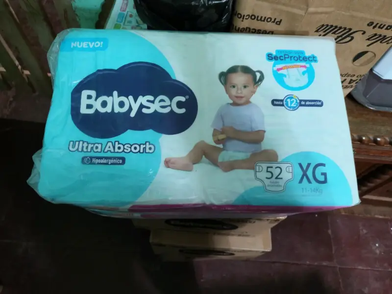 Pañales Babysec Ultra Absorb XG 52 unidades