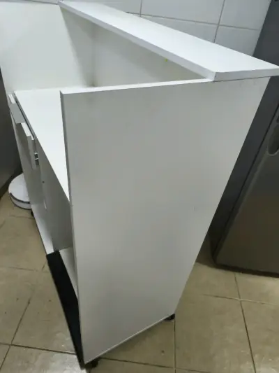 Mueble de recepción con cajon y estantes - miniatura 5