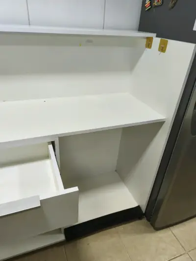 Mueble de recepción con cajon y estantes - miniatura 6