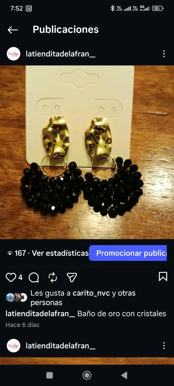 Aros hecho a mano, cristal o piedras, acero, - 1