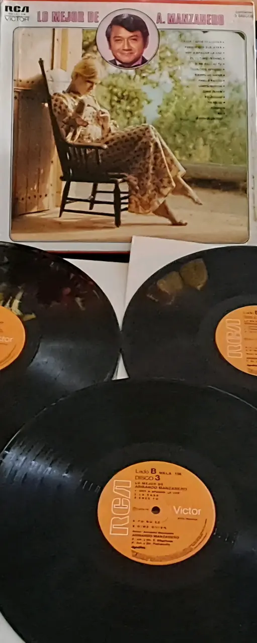 Vinilo Lo Mejor de Armando Manzanero 3 lps - 4