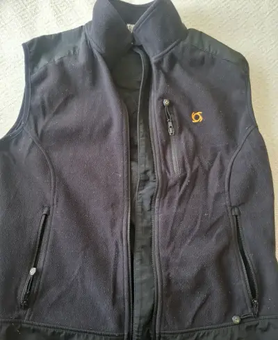 Chaqueta sin manga Doite negro con cierre - miniatura 1