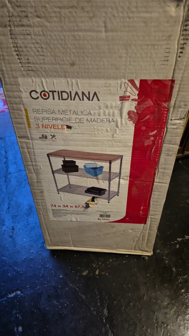 Repisa metálica Cotidiana 3 niveles