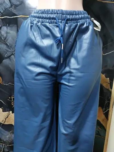 Calza negra ajustados para mujer acanelado tipo fl - miniatura 4